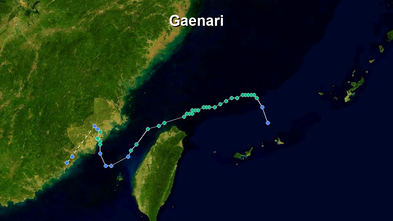Track map of Gaenari