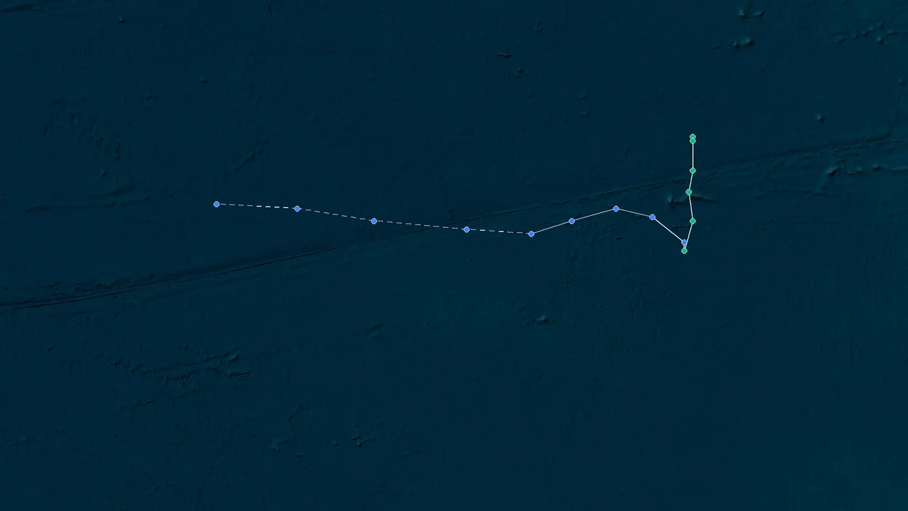 Track map of Hernan