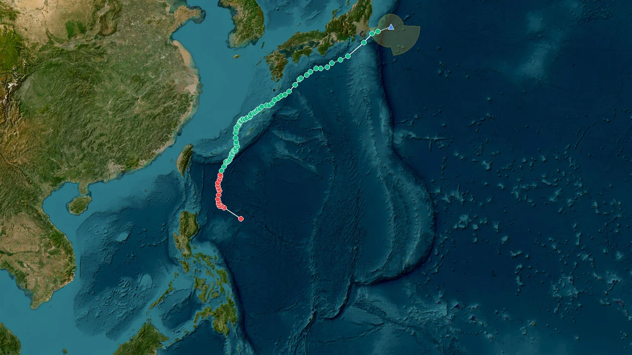 Track map of Mekkhala